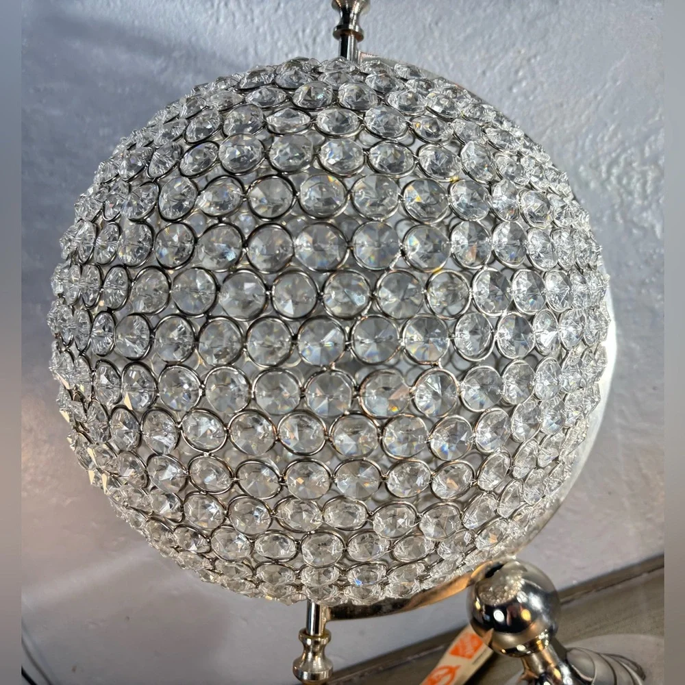 Crystal Globe Decor with Silver Stand - Picture 9 of 13
